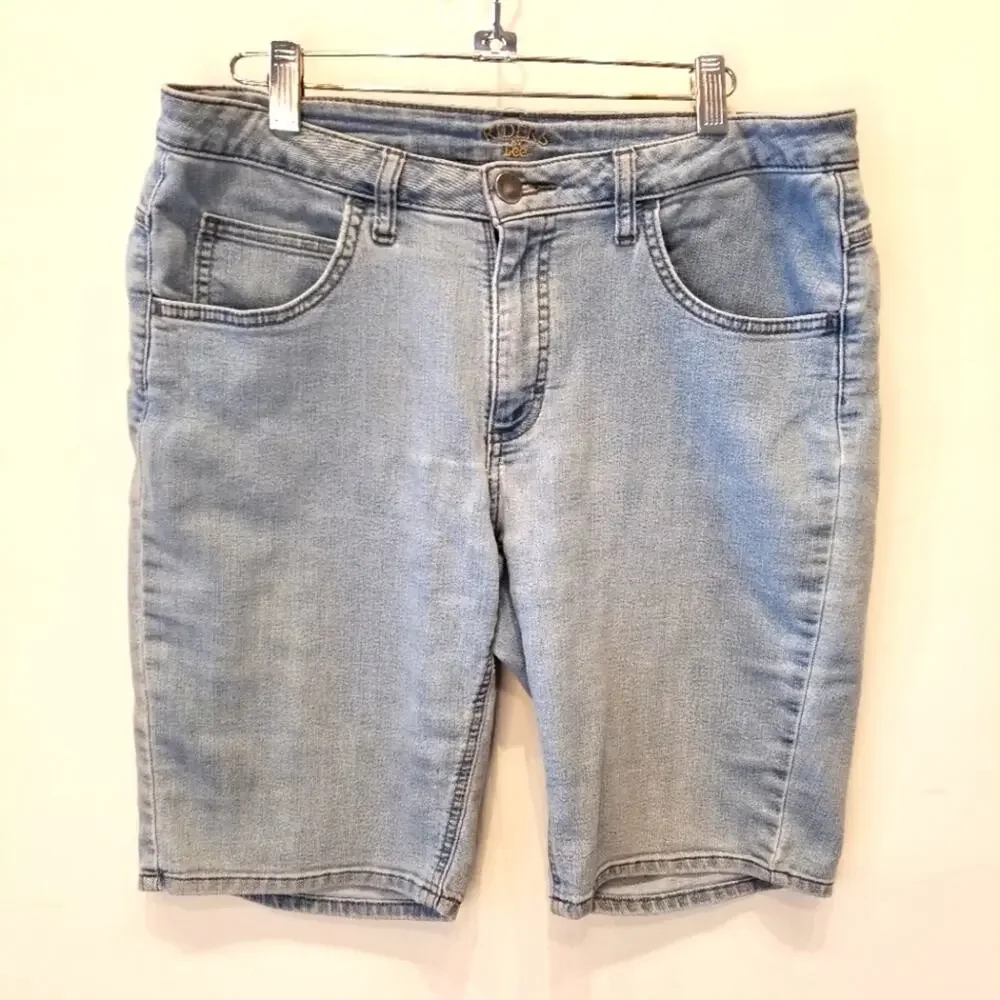 Riders by‎ Lee Denim Long Shorts Bermudas Size L